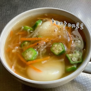野菜たっぷりスープ餃子☆